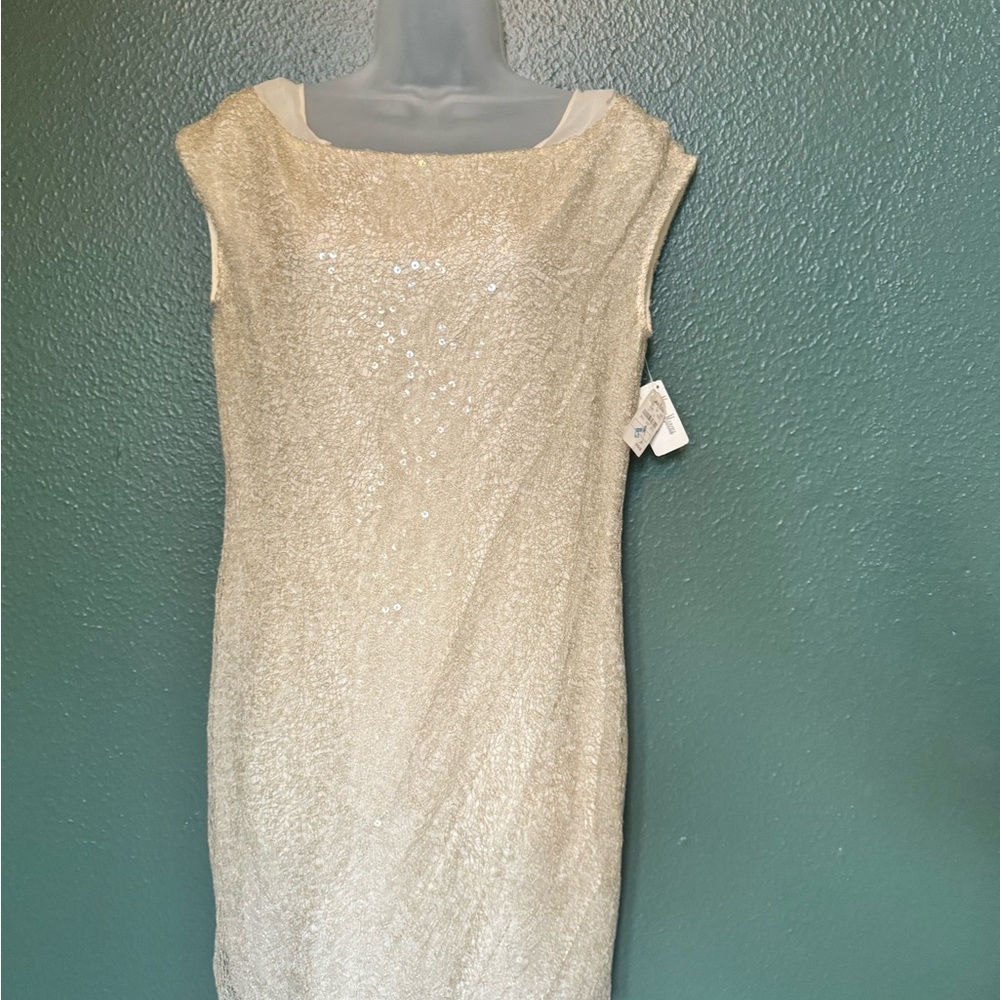 Cynthia Steffe Sequin Shift Dress w delicate details Sz 6/8 (NEW w TAG)